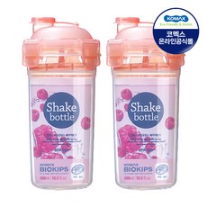 코멕스 NEW 바이오킵스 쉐이커용기 500ml 1+1, 핑크 1+1, 2개