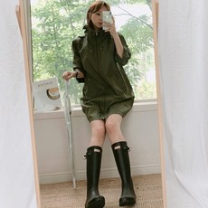 예쁜여성레인코트