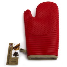 노르프로 실리콘 패브릭 글러브 오븐장갑 32 x 15 x 0.6cm, Red, 1개