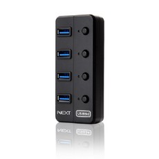 NEXT /USB3.0 허브/4포트/유전원/개별스위치, NEXT-704U3