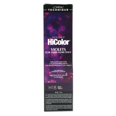 로레알 엑셀런스 하이컬러 포 다크 헤어 온리 퍼머넌트 헤어컬러 49.29g, H18 Deep Violet, 1개