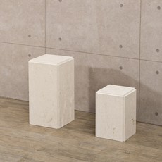 돌로만 천연 대리석 다용도 작품 진열대, 루나베이지