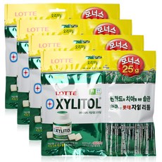 롯데자일리톨 오리지날 껌 리필, 112g, 4개