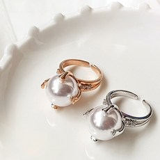 미니흑진주반지