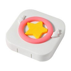 젊은이마켓 사쿠라 렌즈케이스 렌즈통, (날개S화이트), 1개