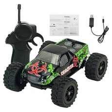 아재몰 RC CAR_9115M 1/32 2.4G 2WD 4CH Mini High Speed Radio RC Racing Car Rock Crawler Off-Road Truck Toys, 단품