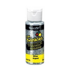 데코아트 크래프트 트윈클 글리터물감 2oz (59ml) / 9. 실버