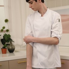 쿡가운기능성반팔조리복