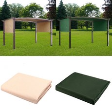 아재몰 해외직배송_캠핑_텐트_5.2x1.2M Sun Shade Pergola Canopy Outdoor Camping Tent Sunshade Cover Garden Patio Shelter, Color Beige