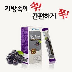 중외제약 데일리 아로니아 골드스틱 10mlx30포 짜먹는 아로니아즙, 1box