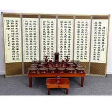 남원춘향공방 남원병풍 8폭병풍 6폭병풍 제수용 제사병풍 추사 산수화 반야병풍, 1개