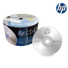 HP 공시디 공 CD-R DVD-R 벌크 50장 52배속, CD-R(벌크형)-1통