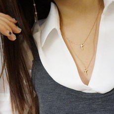 순금두줄목걸이