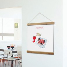 꾸밈 ic444-우드스크롤60CmX60Cm-피자앤파스타2