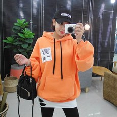 갠소 패치나염기모후드티 후드티