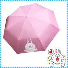 라인프렌즈 완자 포즈 코니 우산(핑크)