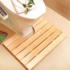 초록씨 미송 욕실 나무 매트 다용도 현관 베란다 미끄럼방지 주문제작, 2.미송원목발판-욕실