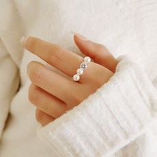 로즈골드진주반지