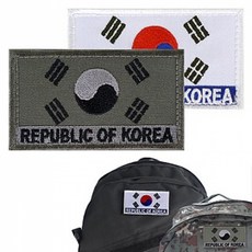 (5개묶음)벨크로 태극기 DYN-11878 파우치패치 찍찍이태극기 위장태극기 컬러태극기, 위장 수풀색