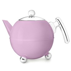 브레드메이어 벨라 티포트, Bubblegum Pink + Stainless Steel, 1.2L