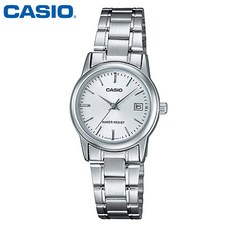 카시오 여성용 메탈 손목 시계 LTP-V002D-7A
