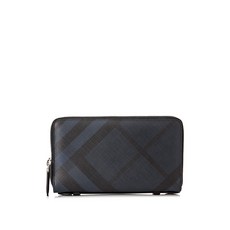 [Burberry]London Check Travel Wallet