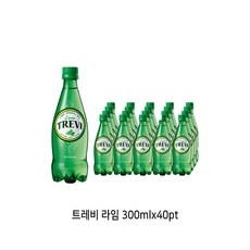 롯데칠성 트레비 라임 300mlx20펫+스크래치 카드, 40개, 300ml
