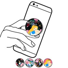 로펠 앨리스 공주 캐릭터 핑거링 그립 스마트 톡, 1개, 10-블루걸 플라워 투유