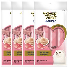 팬시피스트 퓨레키스 참치퓨레&참치 플레이크(10g 4p 4개), 16개