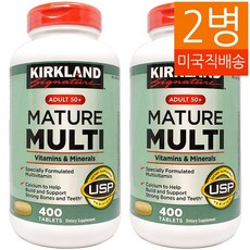 Kirkland Signature 2병 50세 이상 Adults 50+ Mature Multi 400정