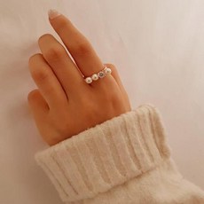 로즈골드진주반지