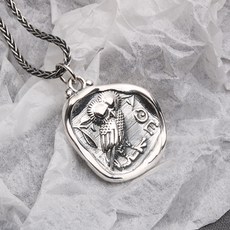 부엉이은목걸이