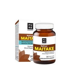 퓨어에센스랩스 마이퓨어 마이타케 500mg 머쉬룸 뉴트리션 미니멈 25% 베타 글루칸 베지 캡 비건 무설탕 글루텐 프리, 30개입, 1개