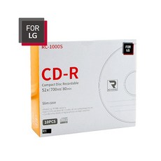 CD-R 52X (FOR LG) 700MB/80MIN 10장(SLIM) 공CD cd-r, -