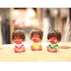 못난이삼형제 무배 추억의 생머리(소) 3P세트