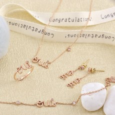 18k별목걸이팔찌세트