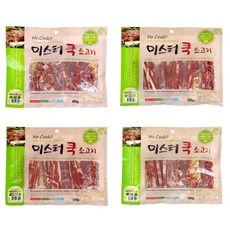 미스터쿡 강아지 간식 슬라이스, 소고기, 300g, 3개