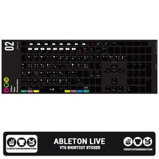 브이티쥐 Ableton Live 에이블톤 라이브 단축키 스티커, 1개