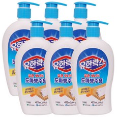 유한락스 살균 99.9% 도마행주용 500g, 483ml, 6개