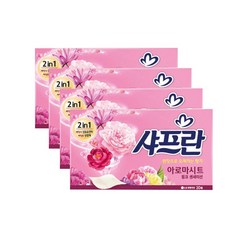 샤프란 아로마시트 섬유유연제 핑크 센세이션, 4개, 30매입