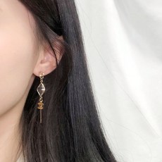 티아리스이니셜롱귀걸이