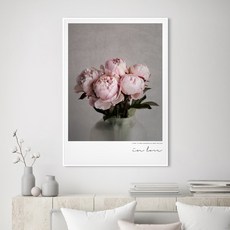 위드포스터 모란 꽃 그림 액자 인테리어 포스터 in love