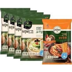 (냉동)비비고 진한교자칼국수2인x4개+고메 중화짬뽕2인x1개, 1세트