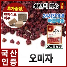 자애인- 오미자300g 건조오미자 오미자차 국산(예천군) 기타전통건강식품/한방재료, 1개, 300g