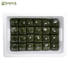 쑥떡마루 제주고산 쑥 현미 쑥떡 (3.7kg) 개별포장 떡, 32개, 115g