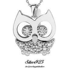 부엉이은목걸이