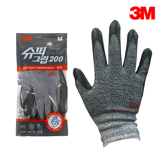 3M 슈퍼그립 200 안전장갑 코팅장갑, 5개, M