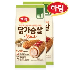 하림 닭가슴살 핫도그 450g(90gx5개입), 450g, 2개