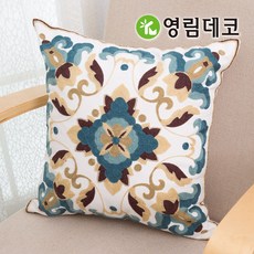 꽃자수쿠션