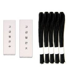 [화신] 철끈 100줄 30cm 35cm 48cm (종류선택) - 흑표지끈 검정끈, 철끈 30cm(중)